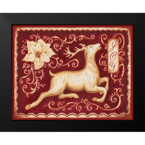 Christmas Romance I Black Modern Wood Framed Art Print by Babbitt, Gwendolyn
