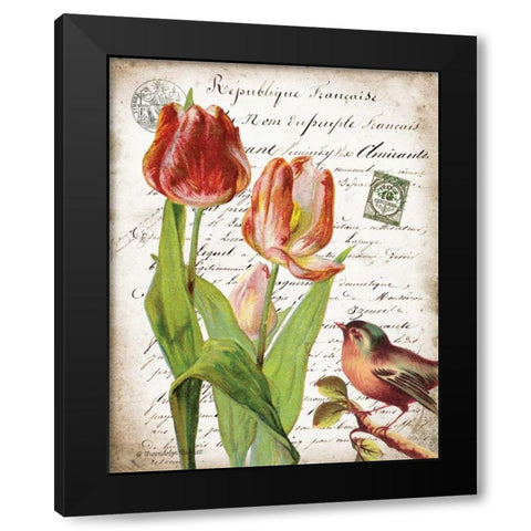 French Botanical II Black Modern Wood Framed Art Print by Babbitt, Gwendolyn