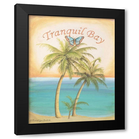 Tranquil Bay Black Modern Wood Framed Art Print by Babbitt, Gwendolyn