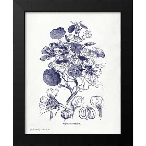 Indigo Botanical IV Black Modern Wood Framed Art Print by Babbitt, Gwendolyn