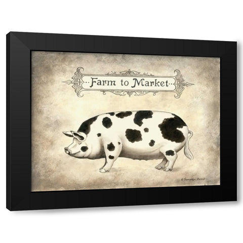 Farm to Market Black Modern Wood Framed Art Print with Double Matting by Babbitt, Gwendolyn