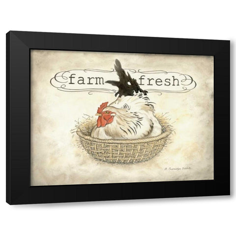 Farm Fresh Black Modern Wood Framed Art Print with Double Matting by Babbitt, Gwendolyn