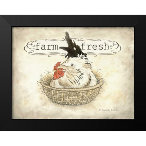 Farm Fresh Black Modern Wood Framed Art Print by Babbitt, Gwendolyn