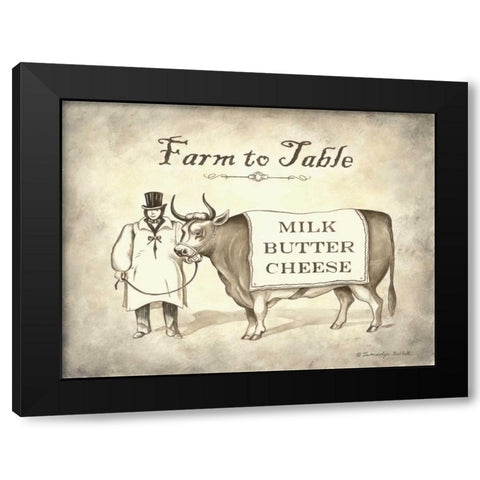 Farm to Table Black Modern Wood Framed Art Print by Babbitt, Gwendolyn