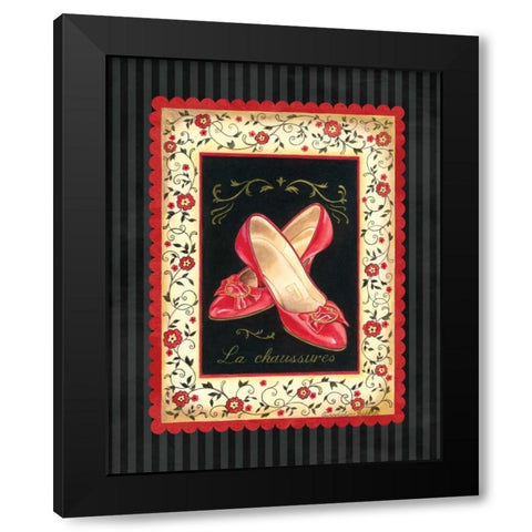 Dressed in Red III Black Modern Wood Framed Art Print with Double Matting by Babbitt, Gwendolyn