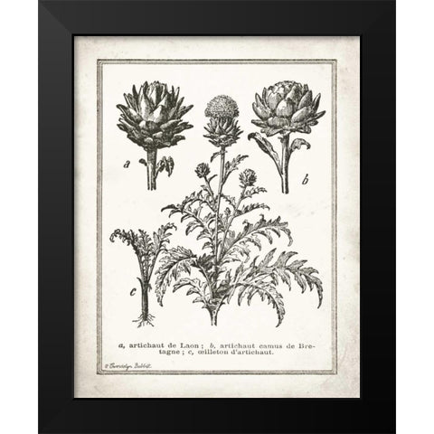 French Artichokes Black Modern Wood Framed Art Print by Babbitt, Gwendolyn