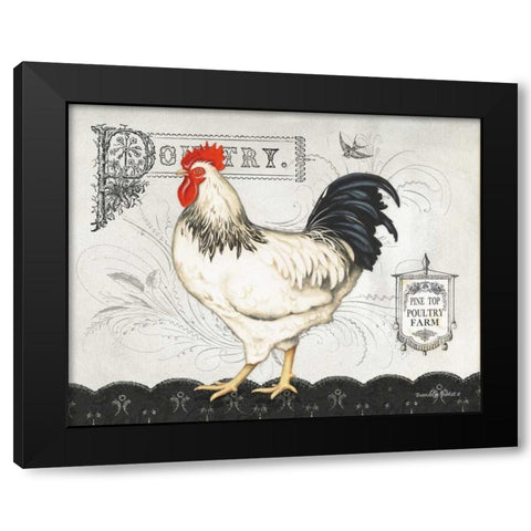 Poultry Farm I Black Modern Wood Framed Art Print with Double Matting by Babbitt, Gwendolyn
