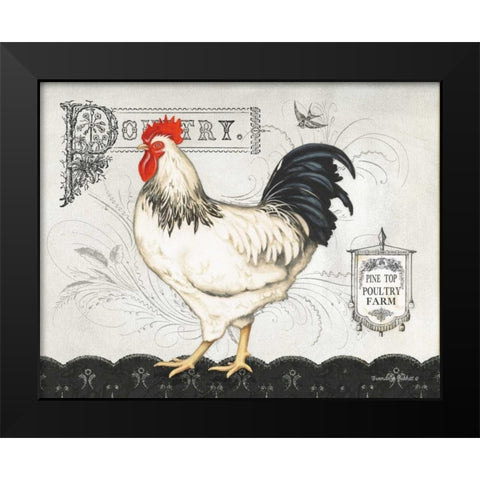 Poultry Farm I Black Modern Wood Framed Art Print by Babbitt, Gwendolyn