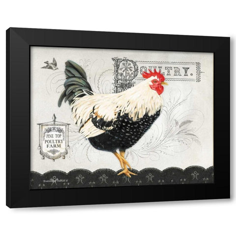 Poultry Farm II Black Modern Wood Framed Art Print with Double Matting by Babbitt, Gwendolyn