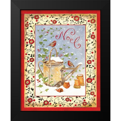 Noel Black Modern Wood Framed Art Print by Babbitt, Gwendolyn