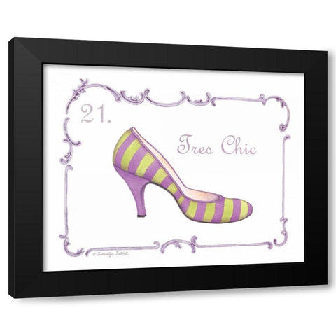 French Fashion I Black Modern Wood Framed Art Print with Double Matting by Babbitt, Gwendolyn