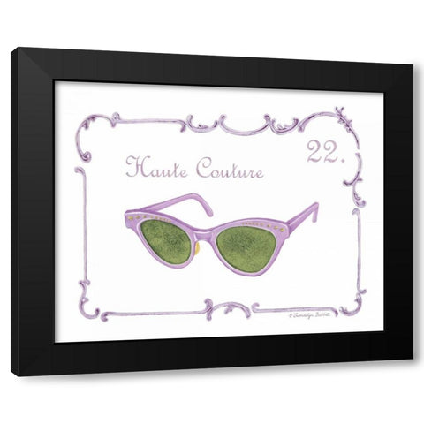 French Fashion II Black Modern Wood Framed Art Print with Double Matting by Babbitt, Gwendolyn