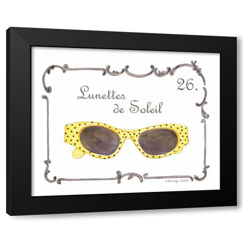 French Fashion VIII Black Modern Wood Framed Art Print by Babbitt, Gwendolyn