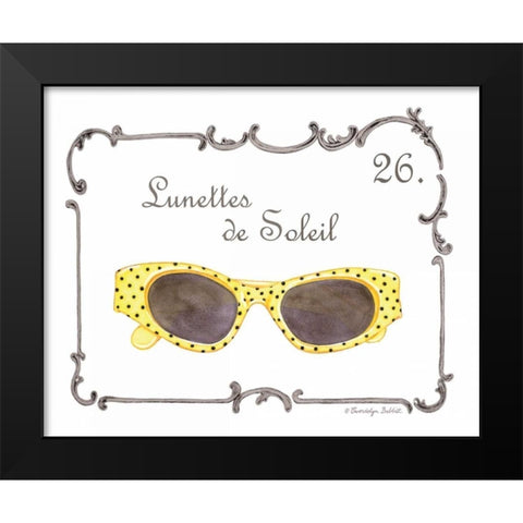French Fashion VIII Black Modern Wood Framed Art Print by Babbitt, Gwendolyn