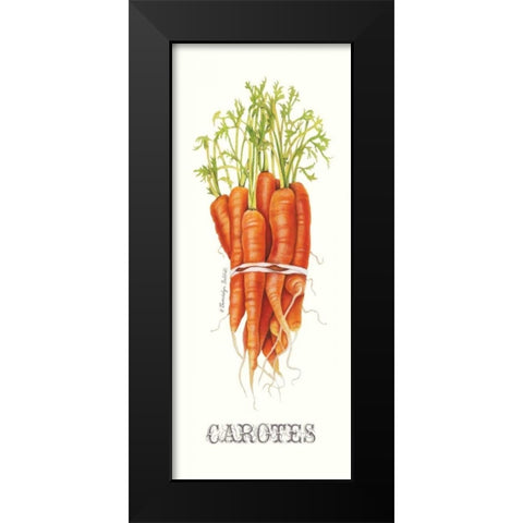 Carotes Black Modern Wood Framed Art Print by Babbitt, Gwendolyn