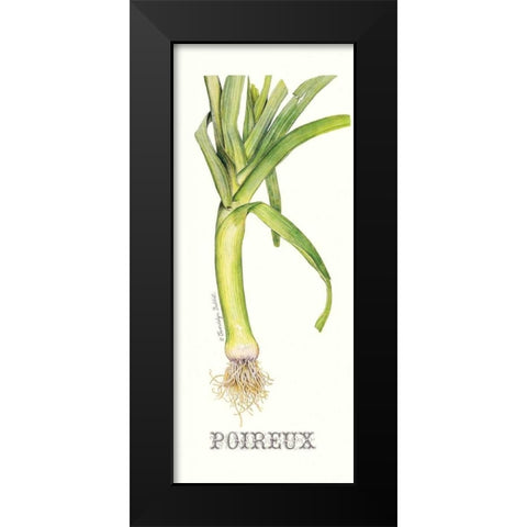 Poireux Black Modern Wood Framed Art Print by Babbitt, Gwendolyn