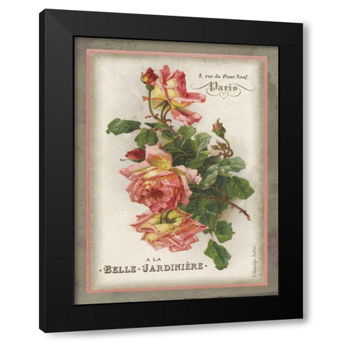 French Rose I Black Modern Wood Framed Art Print with Double Matting by Babbitt, Gwendolyn
