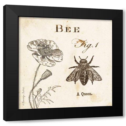 Bee Fig 1 Black Modern Wood Framed Art Print by Babbitt, Gwendolyn