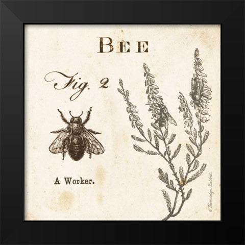 Bee Fig 2 Black Modern Wood Framed Art Print by Babbitt, Gwendolyn