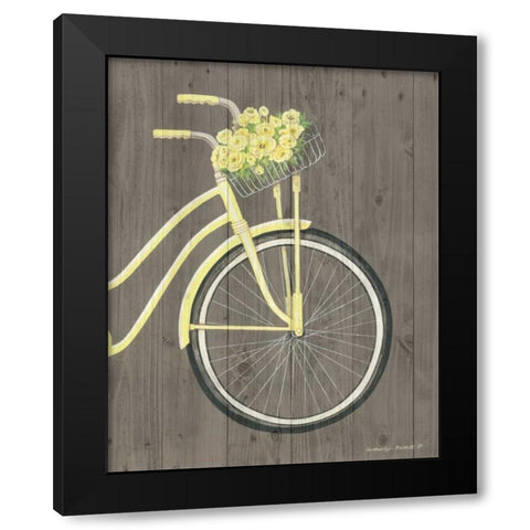 Spring Bike II Black Modern Wood Framed Art Print with Double Matting by Babbitt, Gwendolyn