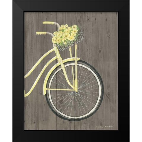 Spring Bike II Black Modern Wood Framed Art Print by Babbitt, Gwendolyn