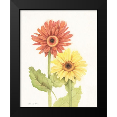Happy Flowers I Black Modern Wood Framed Art Print by Babbitt, Gwendolyn