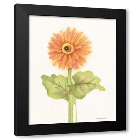 Happy Flowers II Black Modern Wood Framed Art Print by Babbitt, Gwendolyn
