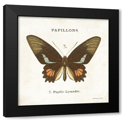 Butterfly III Black Modern Wood Framed Art Print by Babbitt, Gwendolyn