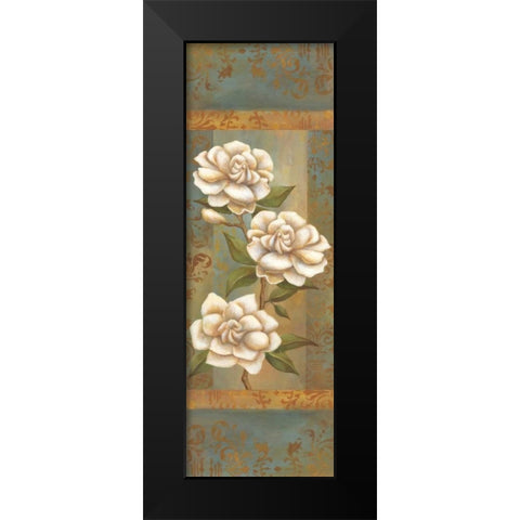 Magnolia Trio II Black Modern Wood Framed Art Print by Belamar, Ella