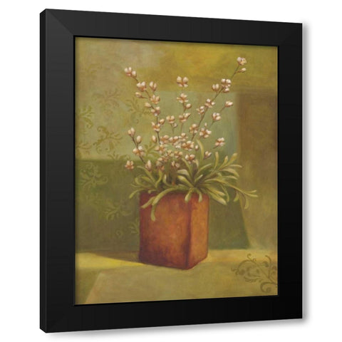 Orchids II Black Modern Wood Framed Art Print with Double Matting by Belamar, Ella