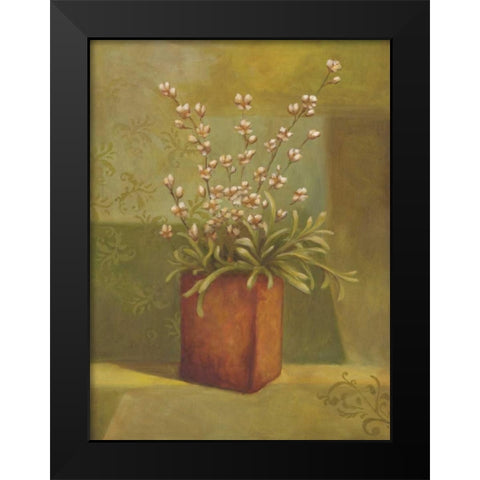 Orchids II Black Modern Wood Framed Art Print by Belamar, Ella