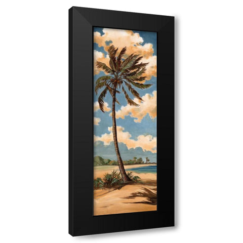 Palm Breeze I Black Modern Wood Framed Art Print by Brent, Paul