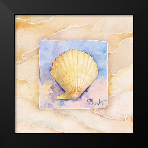 Scallop Black Modern Wood Framed Art Print by Brent, Paul