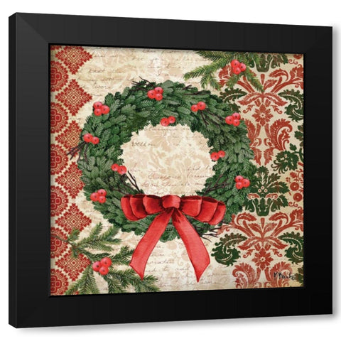 Elegant Christmas II Black Modern Wood Framed Art Print by Brent, Paul