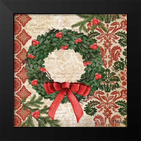 Elegant Christmas II Black Modern Wood Framed Art Print by Brent, Paul