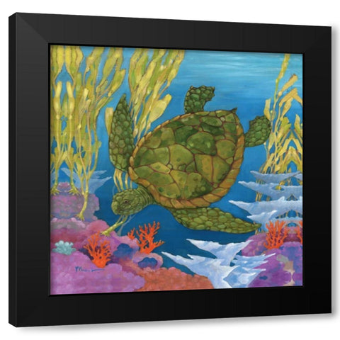 Under the Sea II Black Modern Wood Framed Art Print with Double Matting by Brent, Paul