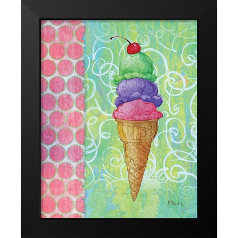 Frozen Delight II Black Modern Wood Framed Art Print by Brent, Paul
