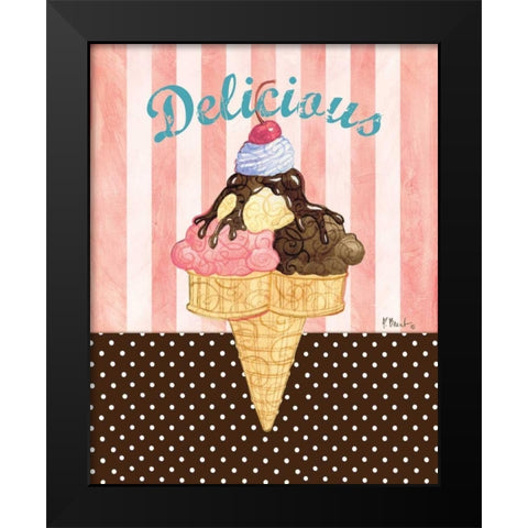 Ice Cream Shoppe I Black Modern Wood Framed Art Print by Brent, Paul