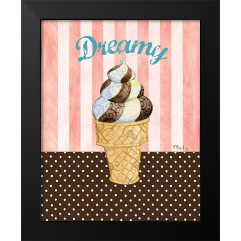 Ice Cream Shoppe II Black Modern Wood Framed Art Print by Brent, Paul