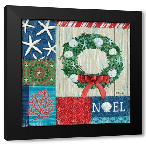 Beach Holiday I Black Modern Wood Framed Art Print with Double Matting by Brent, Paul