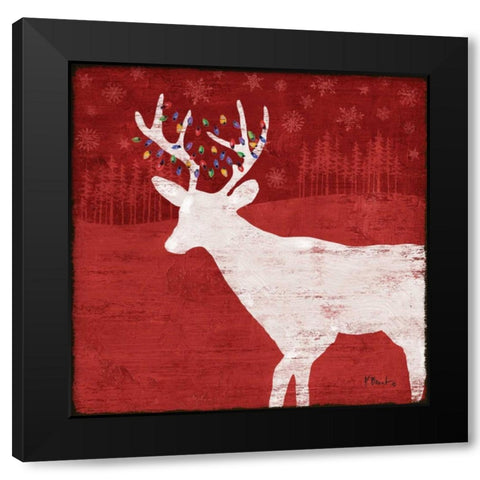 Woodland Holiday II Black Modern Wood Framed Art Print with Double Matting by Brent, Paul
