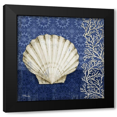Deep Blue Sea IV Black Modern Wood Framed Art Print by Brent, Paul