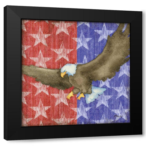 Brave Eagle II Black Modern Wood Framed Art Print by Brent, Paul
