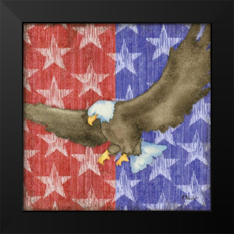 Brave Eagle II Black Modern Wood Framed Art Print by Brent, Paul