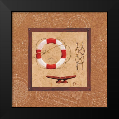 Newport III Black Modern Wood Framed Art Print by Brent, Paul
