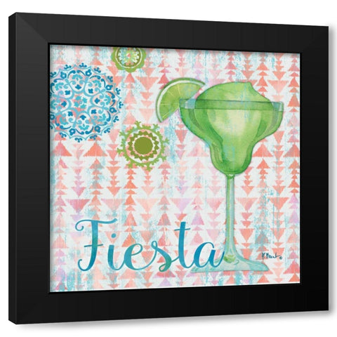 Toast Cocktails II Black Modern Wood Framed Art Print by Brent, Paul