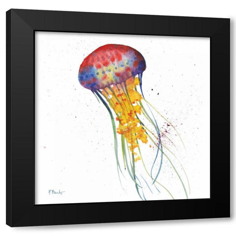 Deep Sea Jellies I Black Modern Wood Framed Art Print by Brent, Paul