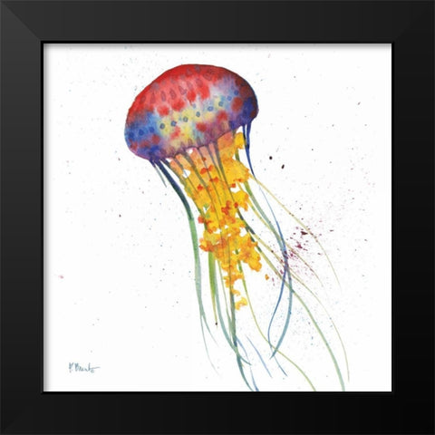 Deep Sea Jellies I Black Modern Wood Framed Art Print by Brent, Paul