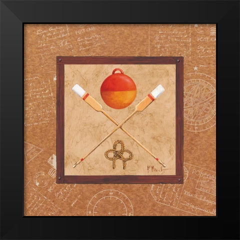 Newport IV Black Modern Wood Framed Art Print by Brent, Paul