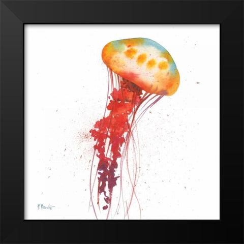 Deep Sea Jellies II Black Modern Wood Framed Art Print by Brent, Paul